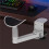 Aluminum Desk Arm Rest Support 3 Height Adjust Ergonomic Arm Rest Mouse Pad Armrest Bracket Console for Office White 2