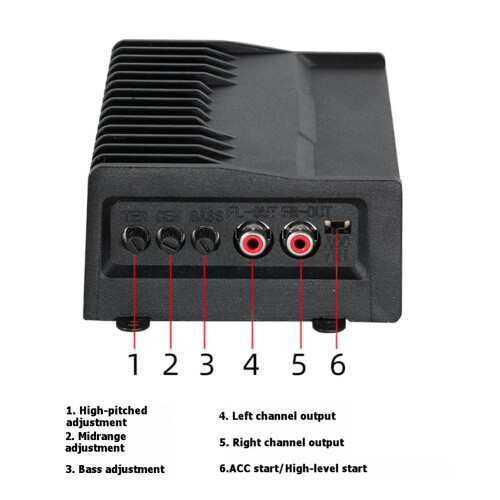 Car Power Amplifier DSP Audio Processor for Android Large Screen Machine Audio Modification High Power Subwoofer 2