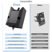 Wired Toggle 12V30A Heavy-Duty Waterproof Toggle SPST OFF 2-Pin Locking Rocker for Marine RV Automotive