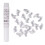 20 pcs Soft Nail Caps For Cat Pet Claw Control Paws off + Adhesive Glue -Transparent,Size M 10