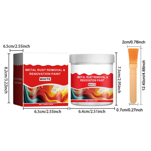 Xqxayjr Χρώμα κατά της σκουριάς με βάση το νερό 150ml, Οικολογική αντισκωριακή 1