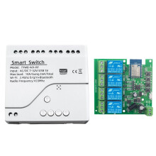 Tuya   WiFi  DIY Timer AC/ 7-32V 4CH RF Smartlife MóDulo de AutomatizacióN del Hogar para Alexa  Home