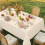 Rectangle Vinyl Tablecloth with Flannel Back, 52x70 in, 2