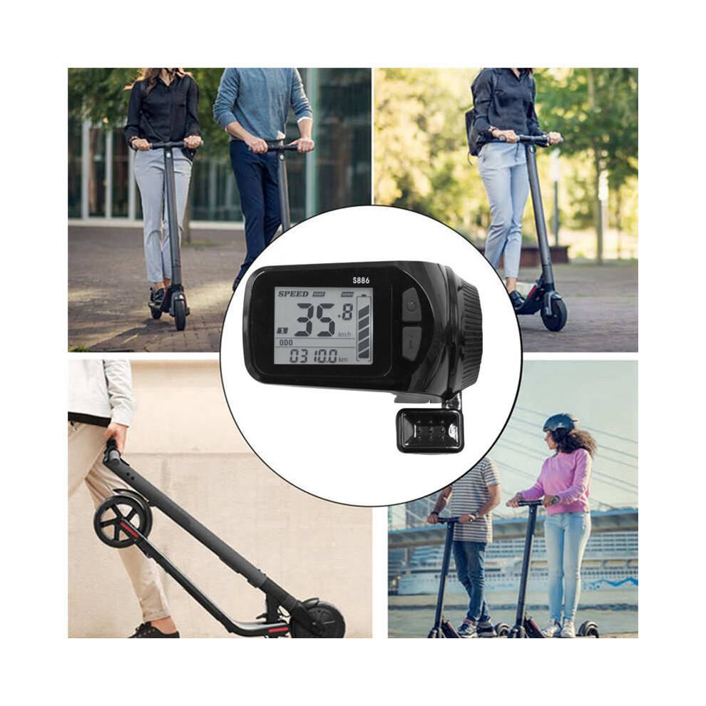 24V/36V/48V/60V S886 E Bike Lcd Display+36V 350W Sine Wave Controller Thumb Throttle For Electric Bike E-Scooter(5Pin) 6031805668052