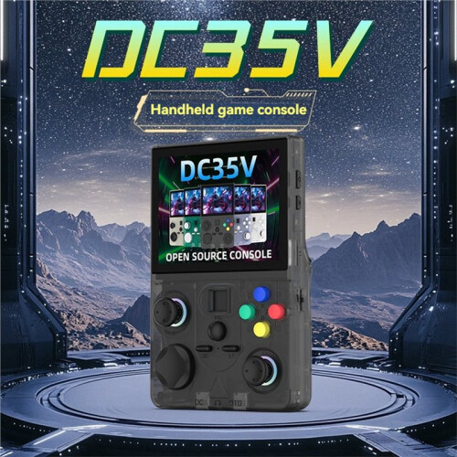 Console de Jogos Portátil Retrô DC35V com Tela IPS de 3,5 Polegadas, 64 GB de Armazenamento e Suporte para Mais de 30 Emuladores. Cor: Branco 2