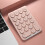 Wireless Number Pad  Numeric Keypad Round Keycaps Numpad 22 Keys Rechargeable Number Keyboard(White) 2
