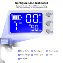 36V 350W Klapproller-Controller, LCD-Display, Bremsbeschleuniger, Drosselklappenschalter-Knopf-Kit für Elektroroller