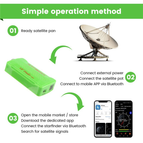 GTMEDIA  Satellite Finder  DVB-S2 V8 Finder BT03 Satfinder Supporta Android Ios System e  per HD 1080P 2