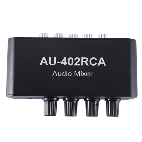 Multi-Source RCA Mixer Stereo Audio Reverberator 4 Input 2 Output Audio  Switcher Driver Headphone Volume Control 1