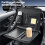 Multifunctional Car Steering Wheel Dining Table - PU Leather  Back Stand with Notebook Stand , Car Accessories 2