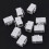 RJ45 Connector  Jack Cat6 RJ45 Extension Coupler Ethernet Network LAN Cat 6 Coupler Jacks Extend Adapter(White) 3