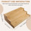 3-Tier Non-Expandable Bamboo Spice Rack Step Shelf Cabinet Organizer 7