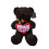 Teddy Bear Plush Toy with Heart Accessory Brown 30x15cm 2