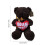 Teddy Bear Plush Toy with Heart Accessory Brown 30x15cm 3
