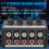 4 Channel Stereo Audio Mixer Support RCA Input and Output  Passive Stereo Mixer with Separate Volume Controls 2