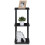 Side Table Set of 2 Dark Walnut 2-Tier 8