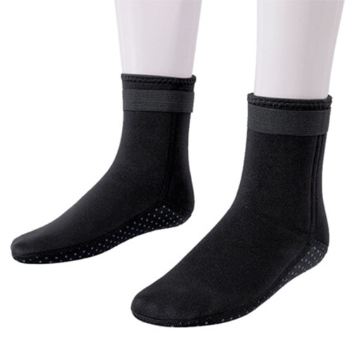 Neoprene Diving Socks Black L 3mm with Adjustment Straps 1