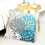 Set di 2 federe in lino blu turchese da 45x45 cm. 4