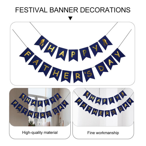 Father's Day Hanging Banner Set – Glitter Design 1