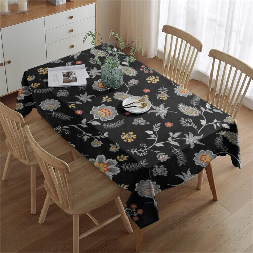 Toalha de mesa retangular com estampa floral Pioneer Flower, 60x84 polegadas. 1