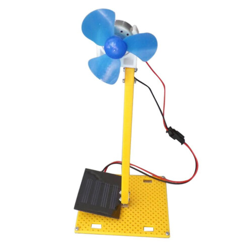 Solcellemotorventilator til studerende, solcelledisplaysæt til børn 1