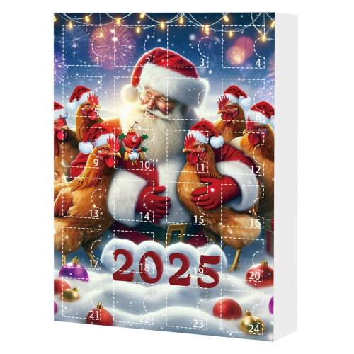 Calendrier de l'Avent en acrylique, ensemble de 24 décorations (24 pièces) 1