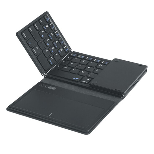 Foldable  Wireless Keyboard with Touchpad Ultra Slim Pocket Folding Keyboard for IOS,Android,Windows PC Tablet 2
