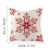 Conjunto de 4 capas de almofada em algodão branco com estampa de floco de neve (17,7 cm). 2