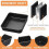 8 inch square non-stick baking pan stainless steel core 4