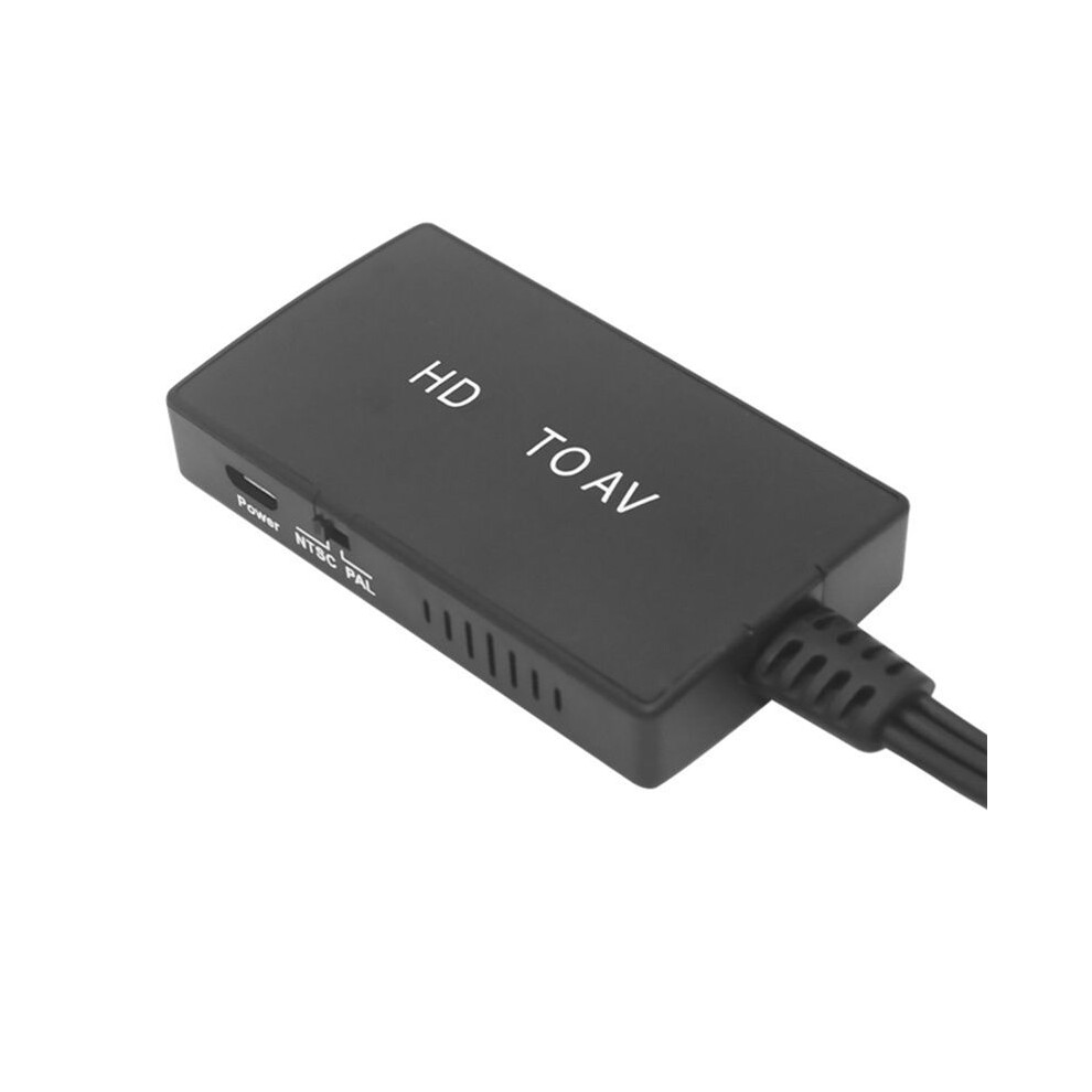 Hdtv To Av Converter Hd Video Converter -Compatible To Rca Av/Cvsb L/R Video 1080P Adapter 4712145825757
