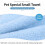 Paw Bath Towel Microfiber Quick Dry Paw Print 3PCS 6