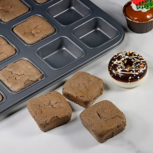 Brownieform Non-stick Kolstål 2-pack 12-håligheter 1