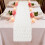 White Heart-Shaped Table Runner 33x93cm 5