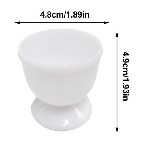 Coquetier en porcelaine GINTBN blanc simple 2