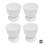 Coquetier en porcelaine GINTBN blanc simple 8