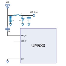 Hexin Xingtong Um980 Utvecklingskort, RTK GNSS-Modul GPS/BDS/GLONASS/Galileo/QZSS Positioneringsmodul