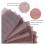 50 Pack Mesh Sanding Sheets 70x198mm 80-240 Grit, Hook & Loop Dust Free Net Strips 3