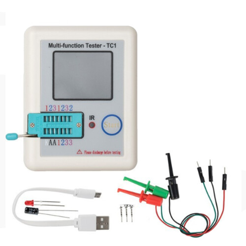 -TC Multi-Meter Transistor Tester Diode Triode Capacitor Resistor Test Meter MOSFET NPN PNP Triac MOS 1