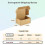 Pacote com 25 caixas de envio de 9x6x4 polegadas, pequenas caixas de papelão ondulado para embalagem de correspondências e envio de literatura. 2