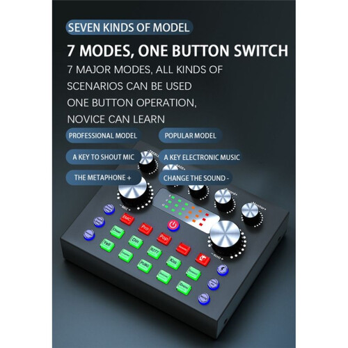 V8S Live Sound Card Compatible with Multiple Live Streaming Platforms Abroad 1