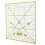 Ruler Patchwork Grid Line Templates Measuring Tool Color Orange Clear Plastic Formwork Design Sewing Quilt Precise Sew 3