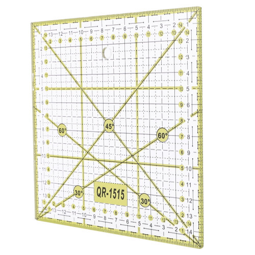 Ruler Patchwork Grid Line Templates Measuring Tool Color Orange Clear Plastic Formwork Design Sewing Quilt Precise Sew 2