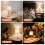 Cordless Touch Table Lamp with Fabric Shade, 3 Colour 2