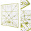 Ruler Patchwork Grid Line Templates Measuring Tool Color Orange Clear Plastic Formwork Design Sewing Quilt Precise Sew 7