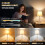 Cordless Touch Table Lamp with Fabric Shade, 3 Colour 4