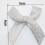 HOOWIFFY Silver Handmade Bows Premium Polyester for Decorative Use 100Pcs 2