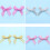 HOOWIFFY Silver Handmade Bows Premium Polyester for Decorative Use 100Pcs 3