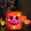 Halloween LED-Eimerlicht-Süßigkeitentüte tragbares Kürbisdesign 3