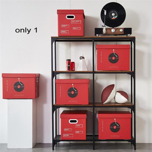 Folding  Organizer Closet  Basket with Lid and Handles Storage Container  Storage Organizer Box for Home 2
