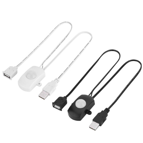 5A DC5-24V  USB PIR Infrared Motion Sensor Detector Automatic  for LED Light Strip Intelligent Sensing(Black) 1